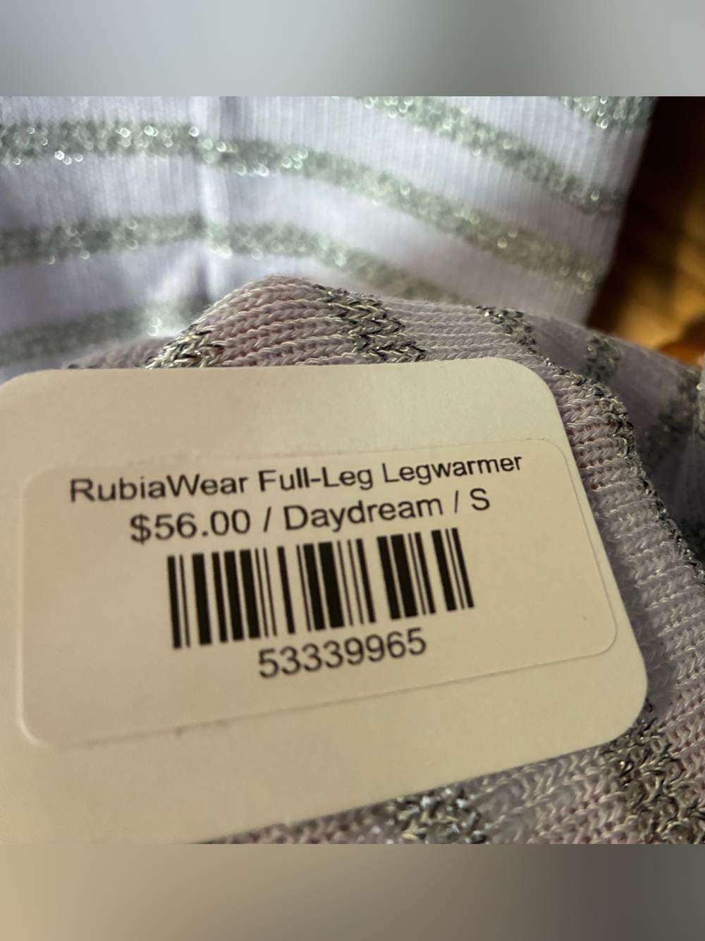 NWT RubiaWear “Daydream” full-length leg warmers size S - Picture 2 of 2